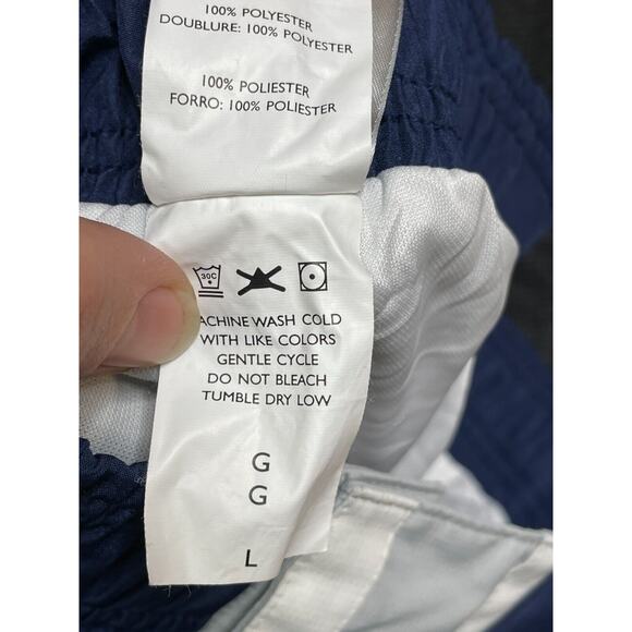 Vtg Nike Track Pants Mens Large Blue Warmup Snap Breakaway Gray Tag Y2K - Picture 15 of 16